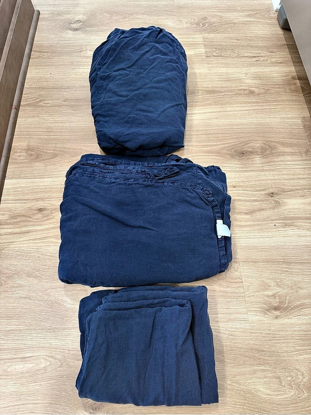 Parachute Linen Sheet Set in Blue